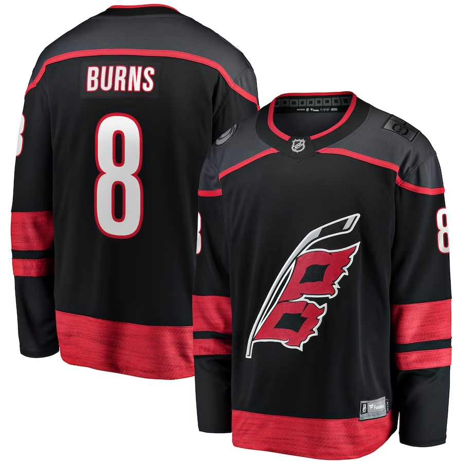 Men's Carolina Hurricanes Brent Burns #8 Black Jersey